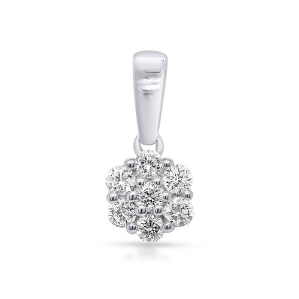 Nova Star(R) 1/4ctw. Lab Grown Diamond Cluster Pendant