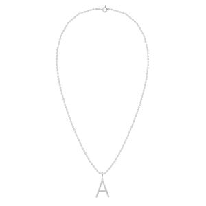 Nova Star(R) Sterling Silver Lab-Grown Diamond Initial A Pendant alternate view