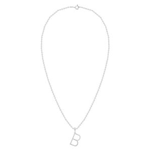 Nova Star(R) Sterling Silver Lab-Grown Diamond Initial B Pendant alternate view