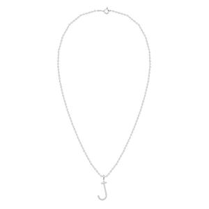 Nova Star(R) Sterling Silver Lab-Grown Diamond Initial J Pendant alternate view