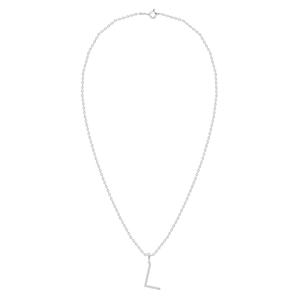 Nova Star(R) Sterling Silver Lab-Grown Diamond Initial L Pendant alternate view