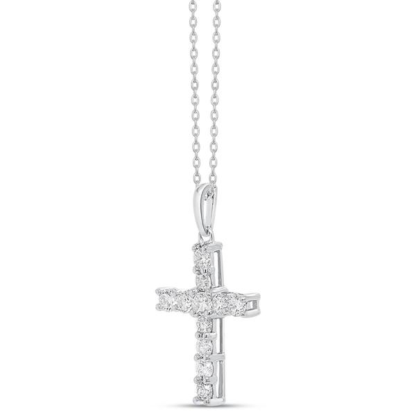 Nova Star(R) Sterling Silver Lab Grown Diamond Cross Pendant alternate view