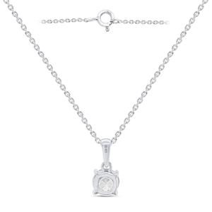 Nova Star(R) Sterling 1/2ctw. Lab Grown Diamond Solitaire Pendant alternate view