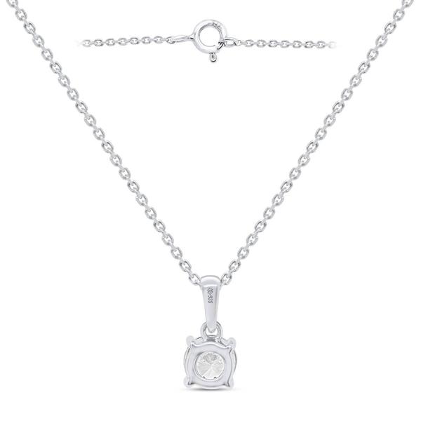 Nova Star(R) Sterling 1/2ctw. Lab Grown Diamond Solitaire Pendant alternate view
