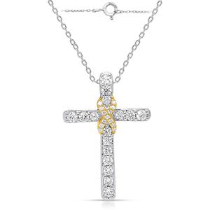 Nova Star(R) 1/2ctw. Lab Grown Diamond Infinity Cross Pendant alternate view