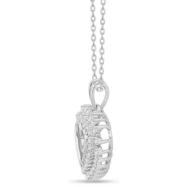 Nova Star(R) Sterling Silver Lab Grown Diamond Heart Pendant alternate view