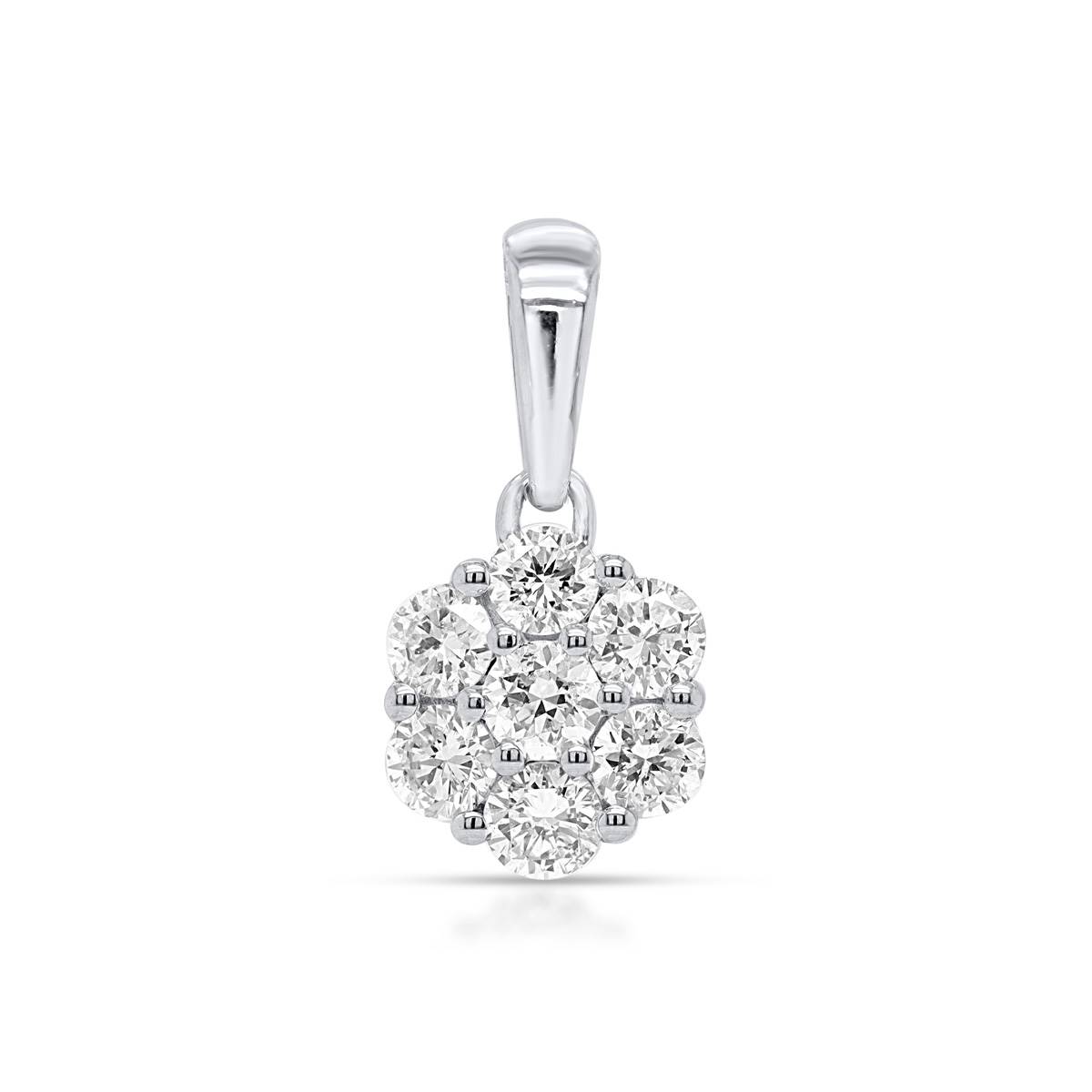 Nova Star(R) 1/2ctw. Lab Grown Diamond Cluster Pendant