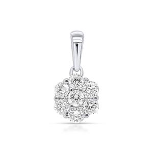 Nova Star(R) 1/2ctw. Lab Grown Diamond Cluster Pendant