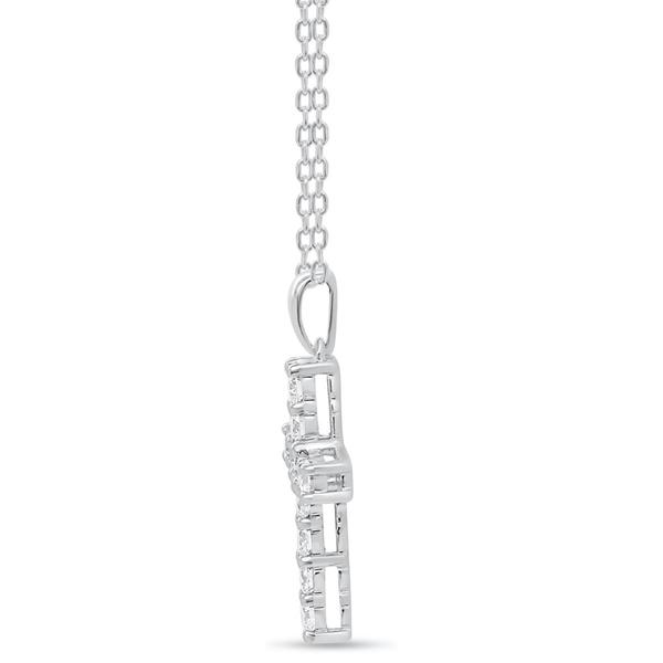 Nova Star(R) Sterling Silver Lab Grown Diamond Cross Pendant alternate view