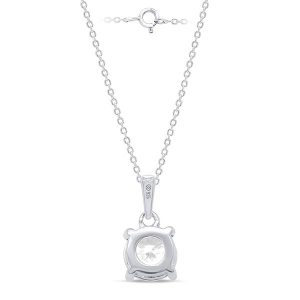 Nova Star(R) Sterling Silver Lab Grown Diamond Solitaire Pendant alternate view