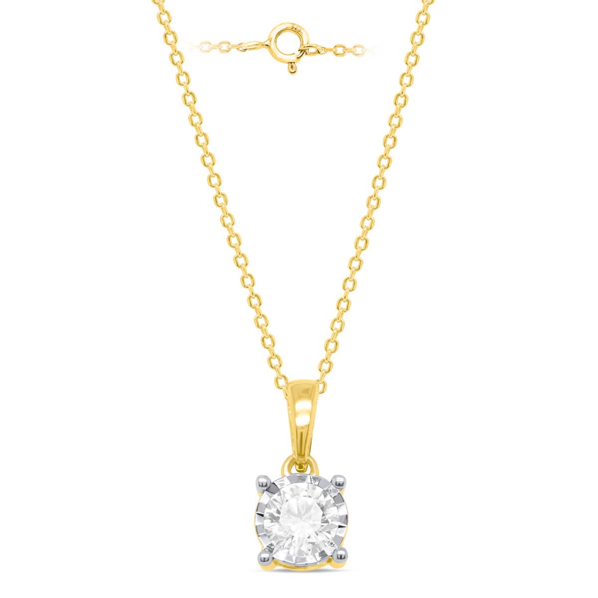 Nova Star(R) Yellow Gold 1ctw. Lab Grown Diamond Solitaire Pendant