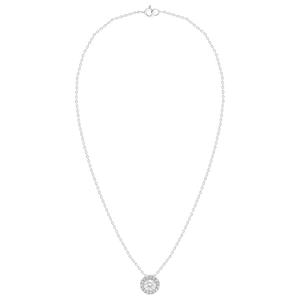 Nova Star(R) Sterling Silver 1ctw. Lab Grown Diamond Halo Pendant