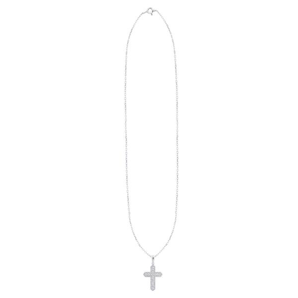 Nova Star(R)  Sterling Silver 1ctw. Lab Grown Diamond Cross Pendant