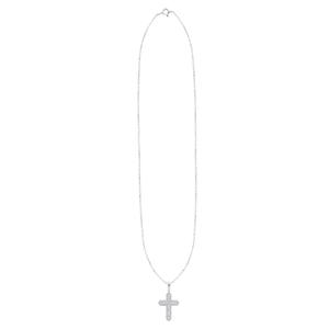 Nova Star(R) Sterling Silver 1ctw. Lab Grown Diamond Cross Pendant