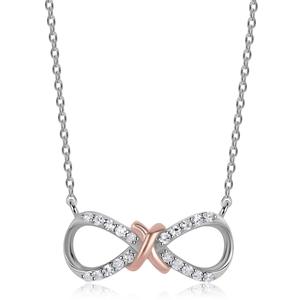 Nova Star(R) 1/10ctw. Lab Grown Diamond Two Tone Infinity Necklace