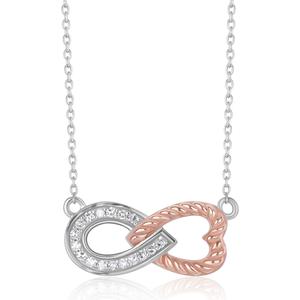 Nova Star(R) 1/10ctw. Lab Grown Diamond Infinity Heart Necklace