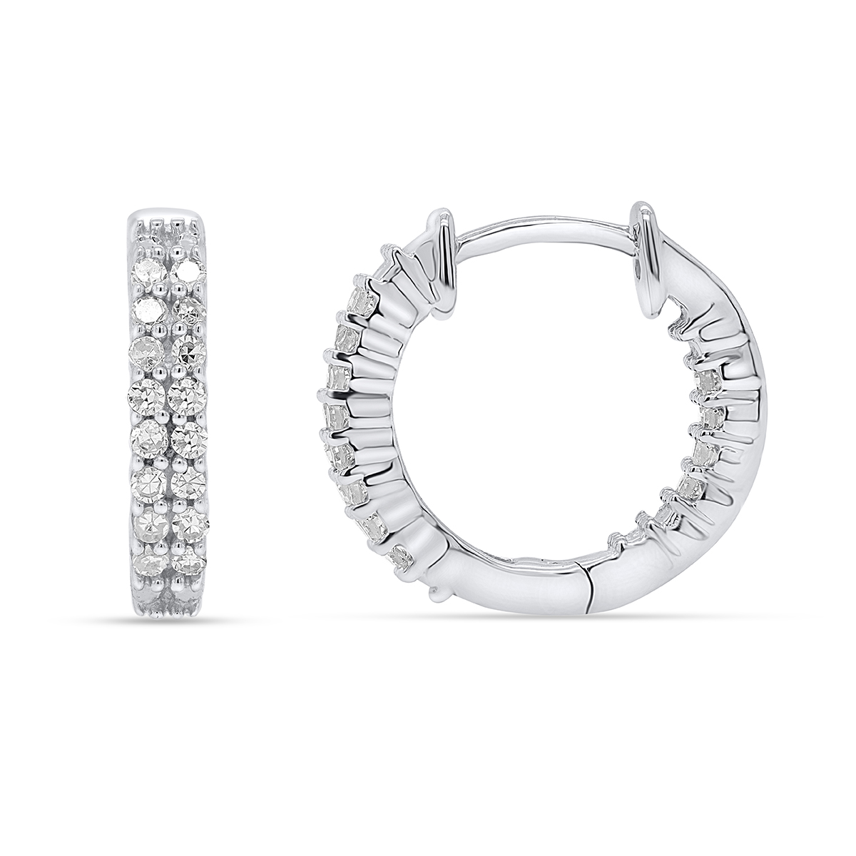 Nova Star(R) Lab Grown Diamond Inside Out Hoop Earrings