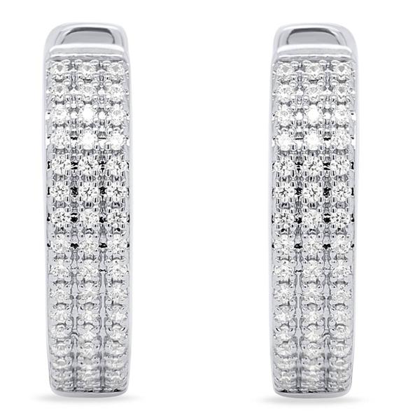 Nova Star(R) 1/4ctw. Lab Grown Diamond Hoop Earrings alternate view