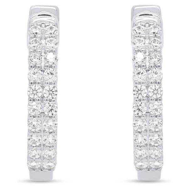 Nova Star(R) Sterling Silver Lab Grown Diamond Earrings alternate view