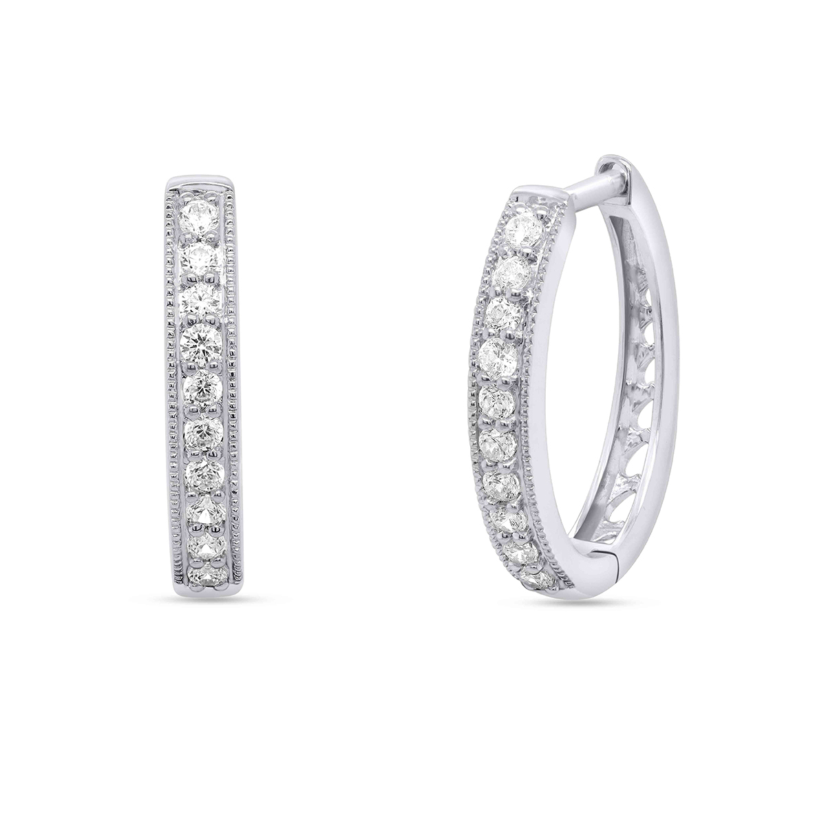 Nova Star(R) 0.50ctw. Lab Grown Diamond Hoop Earrings