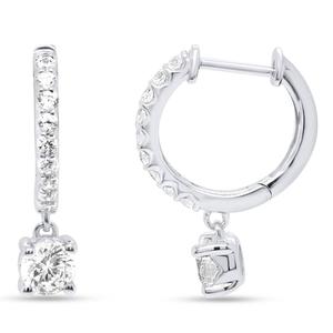Nova Star(R) Sterling Silver 1/2ctw. Lab Grown Diamond Earrings