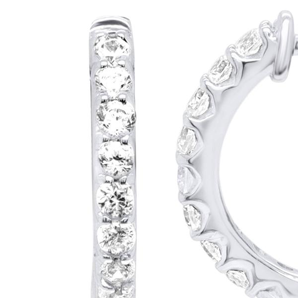 Nova Star(R) Sterling Silver 1/2ctw. Lab Grown Diamond Earrings alternate view