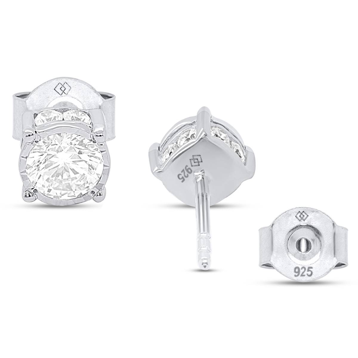 Nova Star(R) Sterling Silver 1ctw. Lab Grown Diamond Stud Earrings