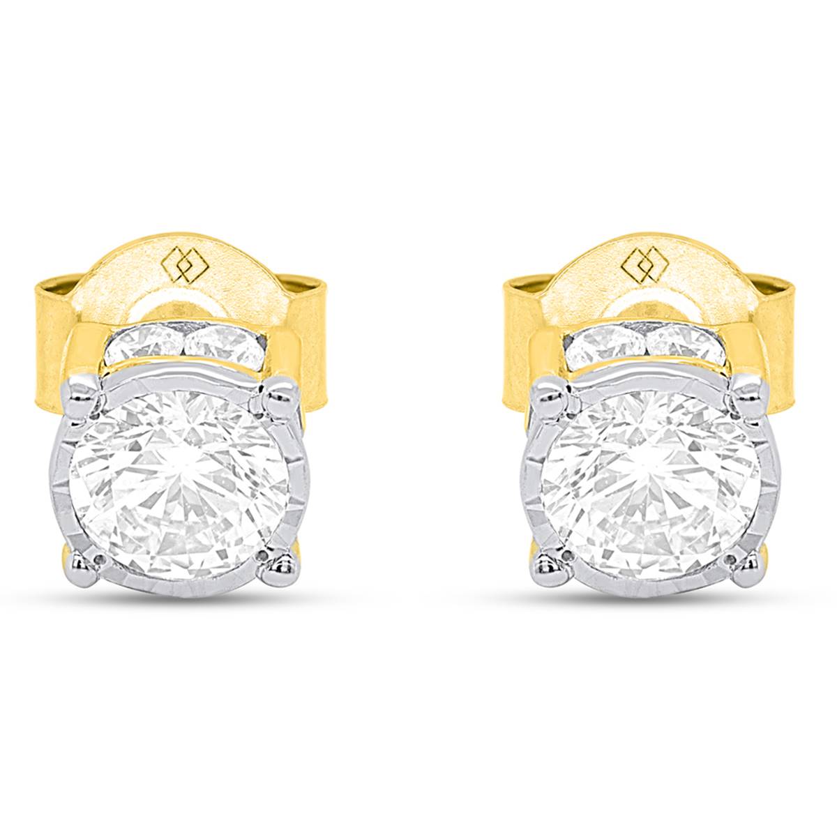 Nova Star(R) Yellow Gold 1ctw. Lab Grown Diamond Stud Earrings