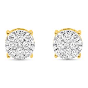 Nova Star(R) Gold Over Silver 2ctw. Lab Grown Diamond Earrings alternate view
