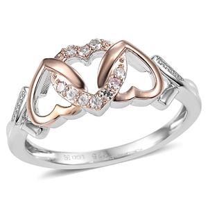 Nova Star(R) Two-Tone Lab Grown Diamond Heart Link Ring