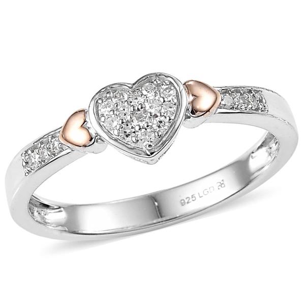 Nova Star(R) Two-Tone Lab Grown Diamond Triple Heart Ring