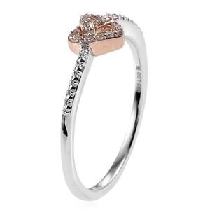 Nova Star(R) Two-Tone Lab Grown Diamond Heart Knot Ring alternate view