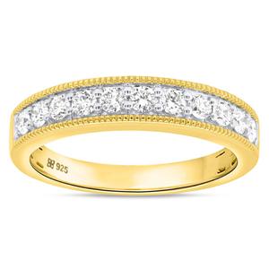 Nova Star(R) Yellow Gold 1/2ctw. 11 Lab Grown Diamonds Band Ring