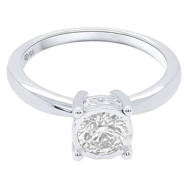 Nova Star(R) Sterling Silver 1ctw. Lab Grown Diamond Solitaire Ring alternate view