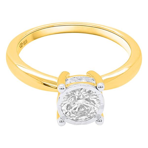 Nova Star(R) Yellow Gold 1ctw. Lab Grown Diamond Solitaire Ring alternate view