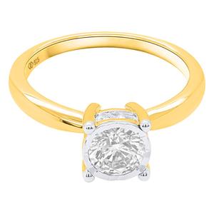 Nova Star(R) Yellow Gold 1ctw. Lab Grown Diamond Solitaire Ring alternate view