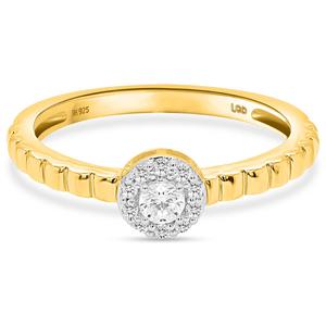 Nova Star(R) Yellow Gold 1/5ctw. Lab-Grown Diamond Promise Ring alternate view