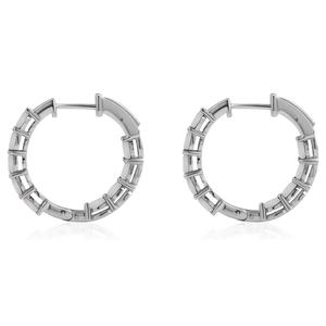 Gemstone Classics(tm) Oval Lab-Grown Opal Inside Out Hoop Earrings alternate view
