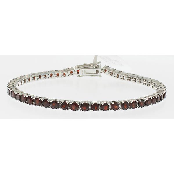 Gemstone Classics(tm) 3.00mm Round Garnet Bracelet
