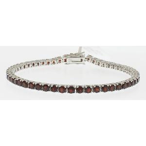 Gemstone Classics(tm) 3.00mm Round Garnet Bracelet