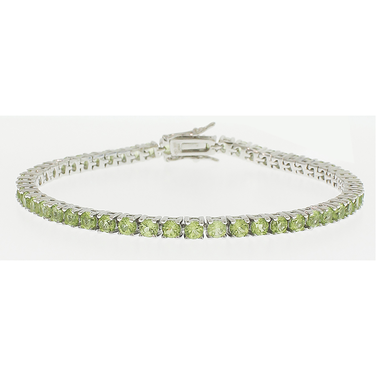 Gemstone Classics(tm) 3.00mm Round Peridot Bracelet