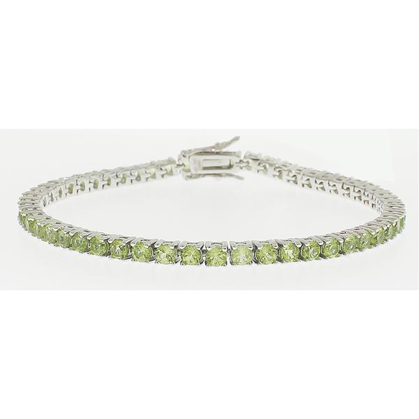 Gemstone Classics(tm) 3.00mm Round Peridot Bracelet