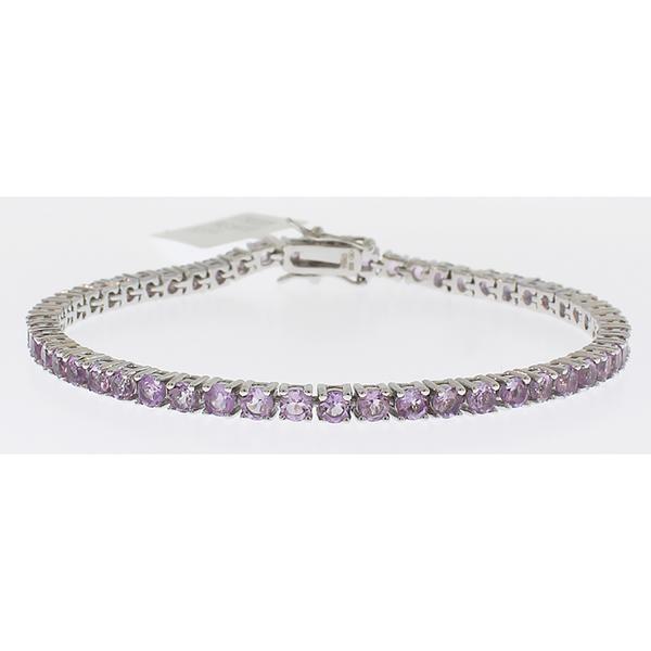 Gemstone Classics(tm) 3mm Pink Amethyst Bracelet