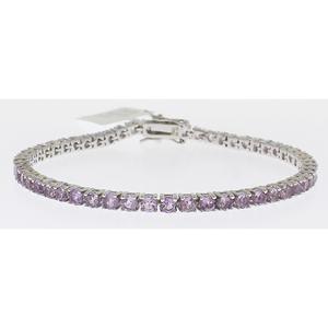 Gemstone Classics(tm) 3mm Pink Amethyst Bracelet