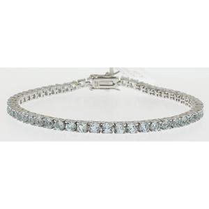 Gemstone Classics(tm) 3.00mm Round Swiss Blue Bracelet