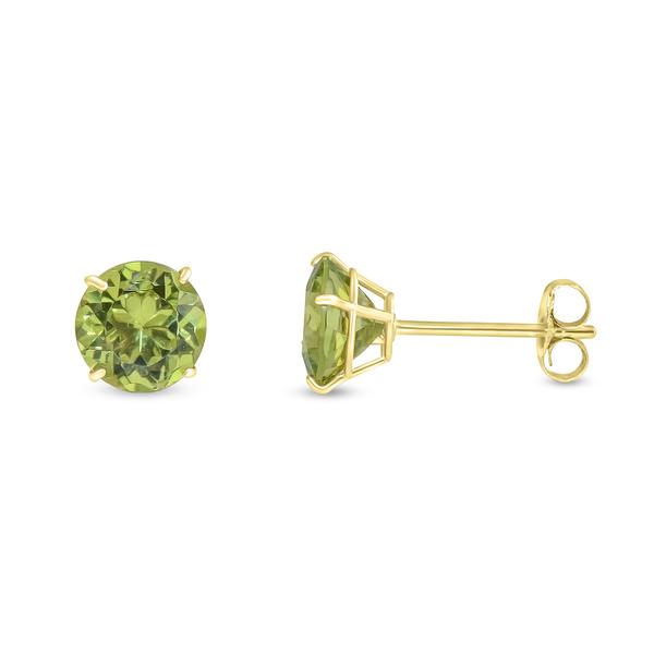 Gemstone Classics(tm) 14kt. 6mm Peridot Stud Earrings