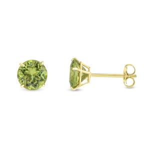 Gemstone Classics(tm) 14kt. 6mm Peridot Stud Earrings