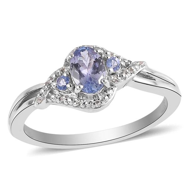 Gemstone Classics(tm) Sterling Silver Oval Tanzanite Gemstone Ring
