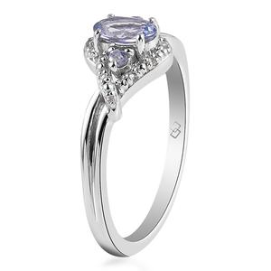 Gemstone Classics(tm) Sterling Silver Oval Tanzanite Gemstone Ring alternate view