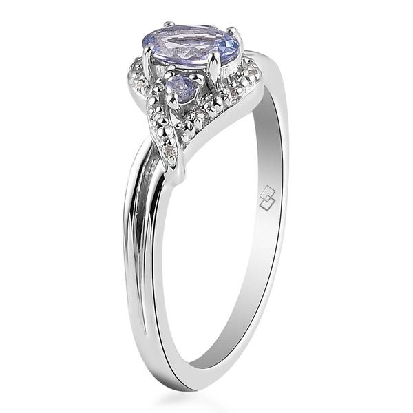 Gemstone Classics(tm) Sterling Silver Oval Tanzanite Gemstone Ring alternate view
